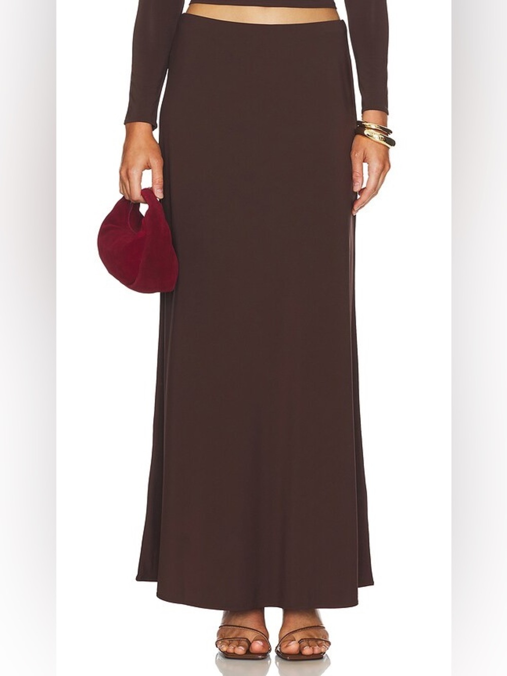 rag & bone Brown Maxi Skirt